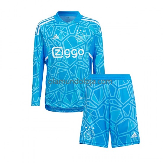 Camisola AFC Ajax Guarda-redes Criança Equipamento Primeiro 2022-2023 Manga Comprida